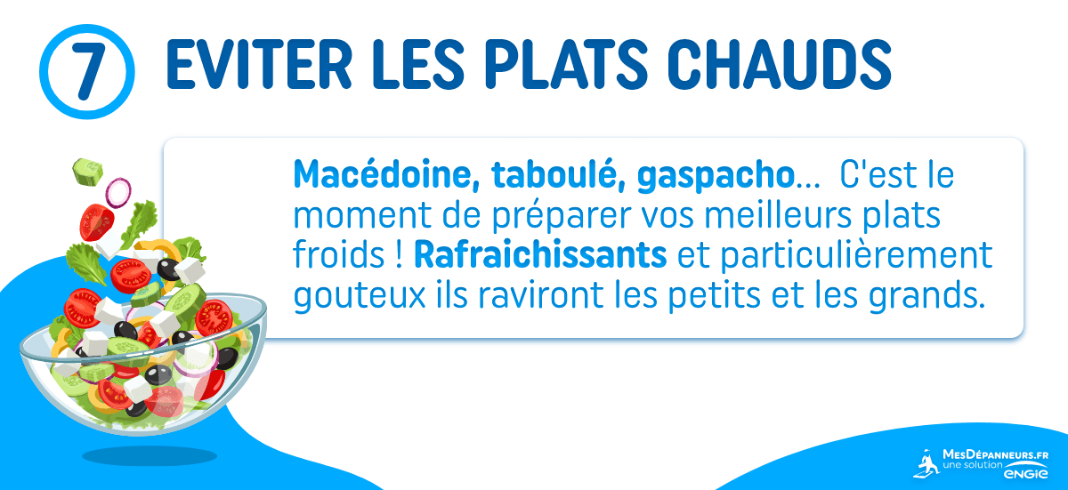 éviter plats chauds