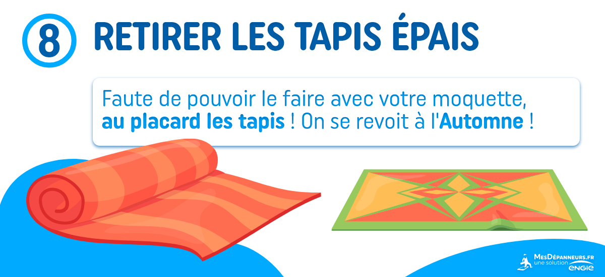 retirer tapis épais