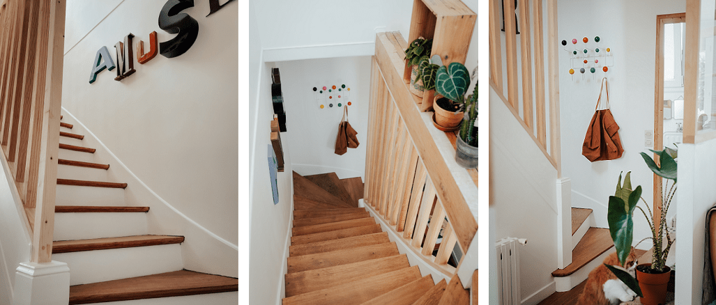 Réfection de la cage d'escalier effectuée chez Minireyve