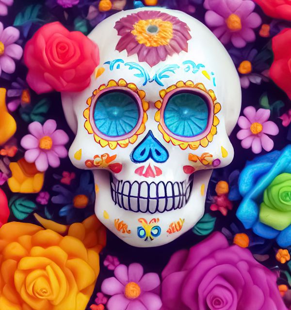 tête de mort mexicaine
