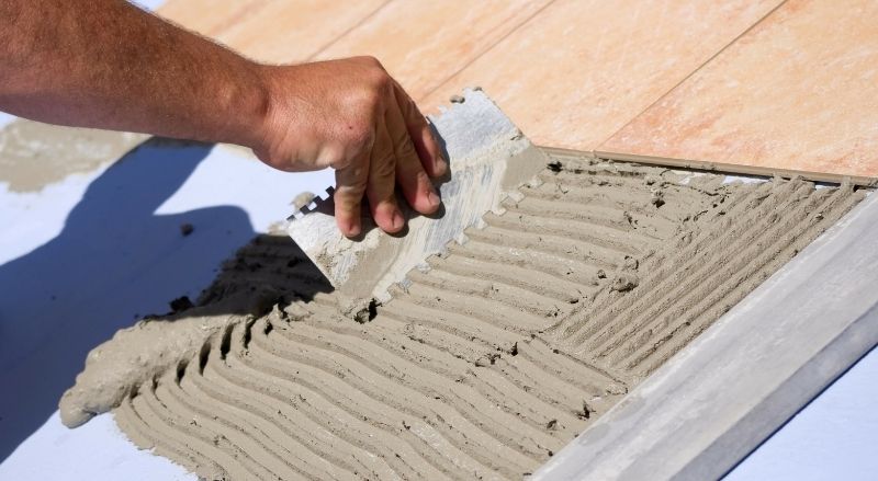 pose de carrelage extérieur