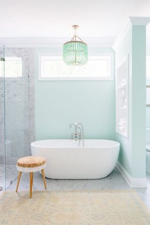 peinture pastel salle de bain