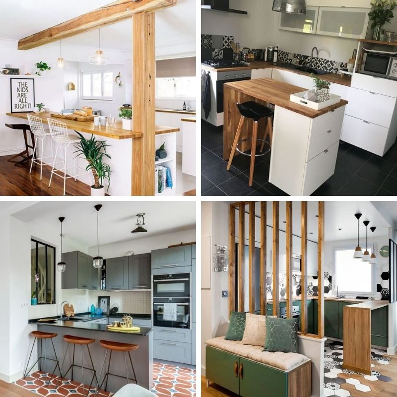 cuisine ouverte à l'américaine dans un petit appartement