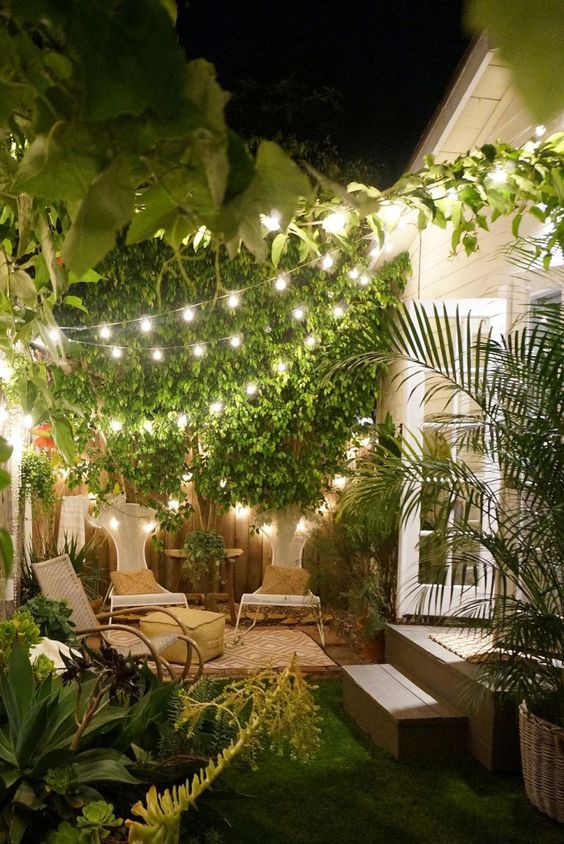 décoration d'été extérieure verte
