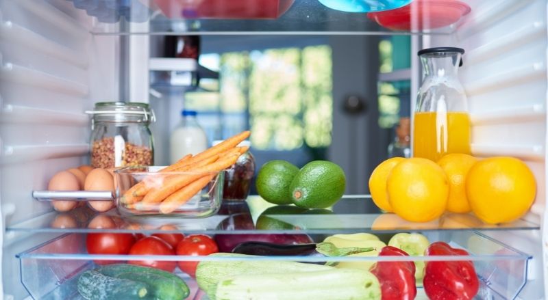 rangement dans un frigo