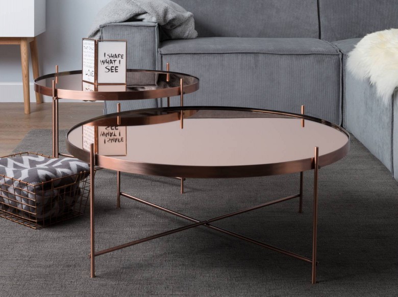 rose gold dans un salon
