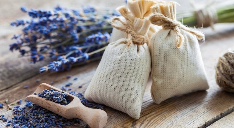 sachets de lavande répulsifs contre les mites des vetements