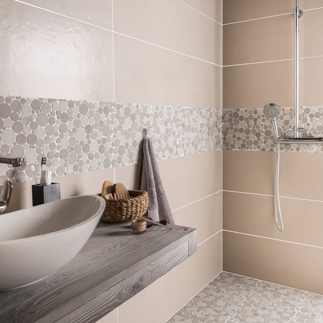 salle de bain taupe