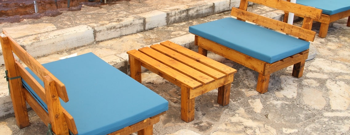 Salon de jardin en palettes