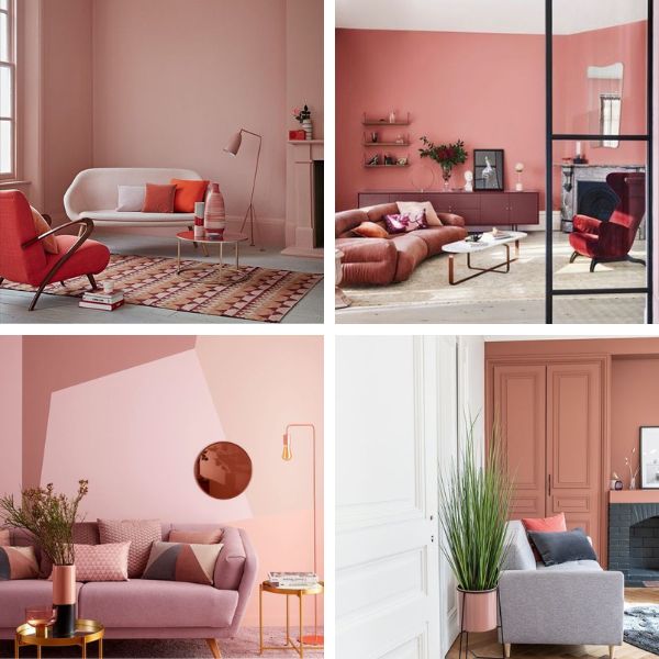 salon peinture rose
